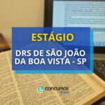 Vagas de estágio DRS de São João da Boa Vista