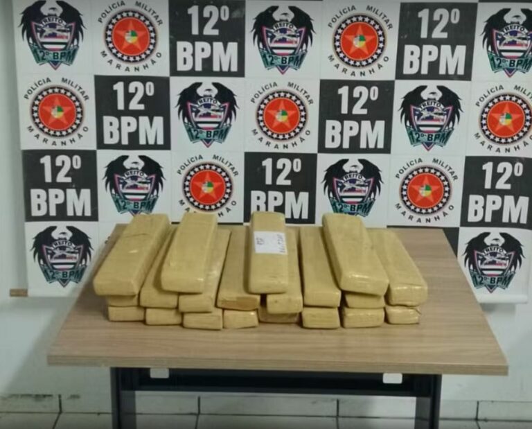 Jovem é apreendida portando mais de 230Kg de maconha em