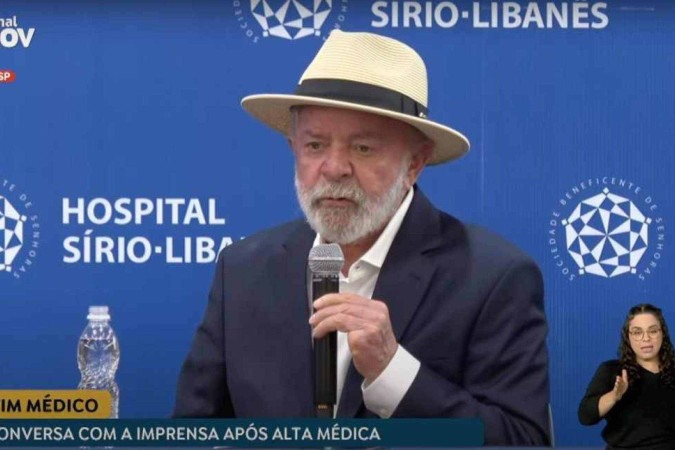 Lula recebe alta hospitalar após cirurgia e faz pronunciamento em