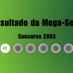 Mega-Sena 2803: veja resultado de hoje, terça-feira (3)