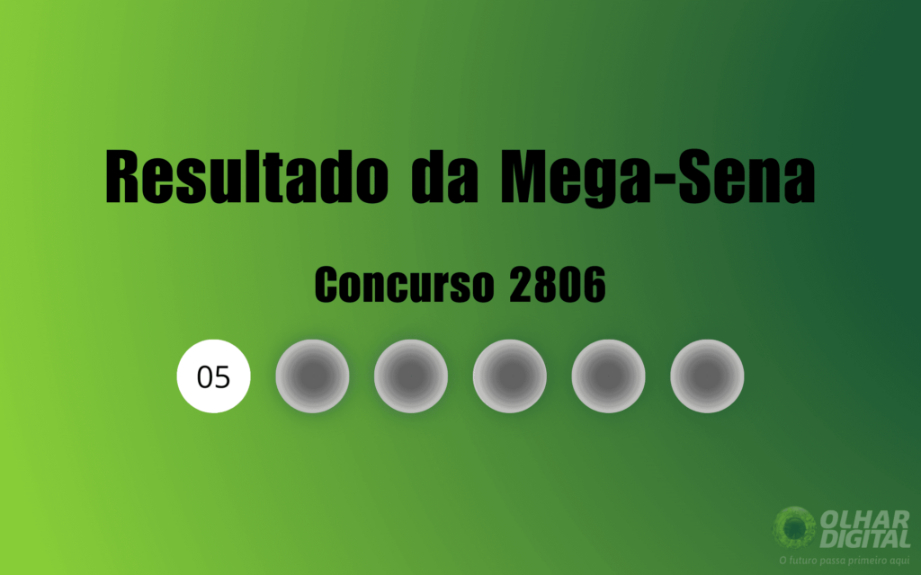 Mega-Sena 2806: veja resultado de hoje, terça-feira (10)