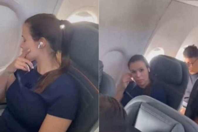 Mulher que gravou caso do assento no avião diz estar