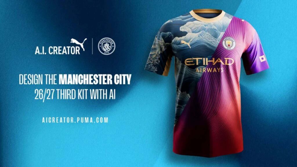 Nova camisa do Manchester City será criada com IA