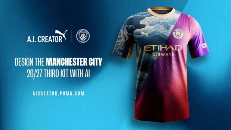 Nova camisa do Manchester City será criada com IA