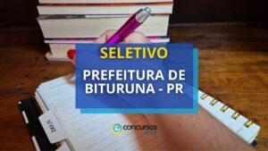 Prefeitura de Bituruna - PR divulga edital de processo seletivo