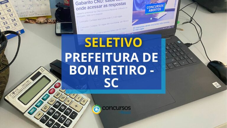 Prefeitura de Bom Retiro - SC paga até R$ 4,8