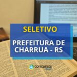 Prefeitura de Charrua - RS abre processo seletivo; até R$