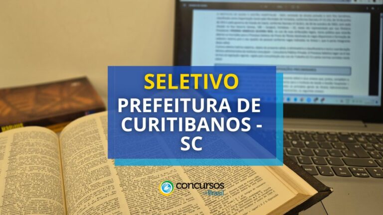 Prefeitura de Curitibanos - SC libera editais; até R$ 23.534