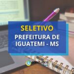 Prefeitura de Iguatemi – MS abre seletivo na área da