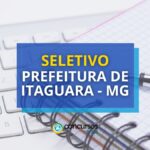 Prefeitura de Itaguara - MG lança 2 editais de seletivo