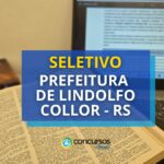 Prefeitura de Lindolfo Collor - RS abre processo seletivo