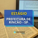 Prefeitura de Rincão - SP abre vagas em Programa de