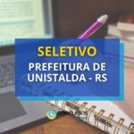 Prefeitura de Unistalda - RS publica 5 novos editais de