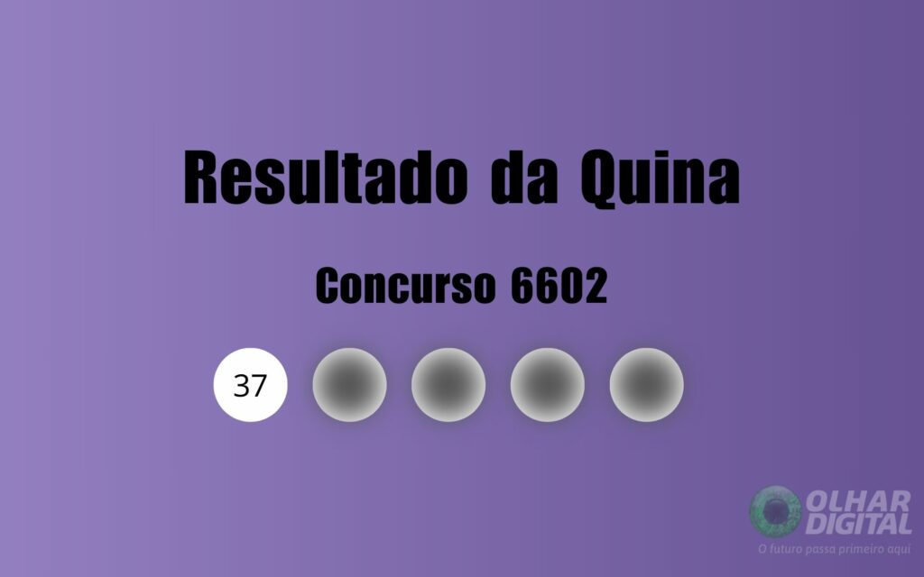 Quina 6602: veja resultado de hoje, segunda-feira (9)