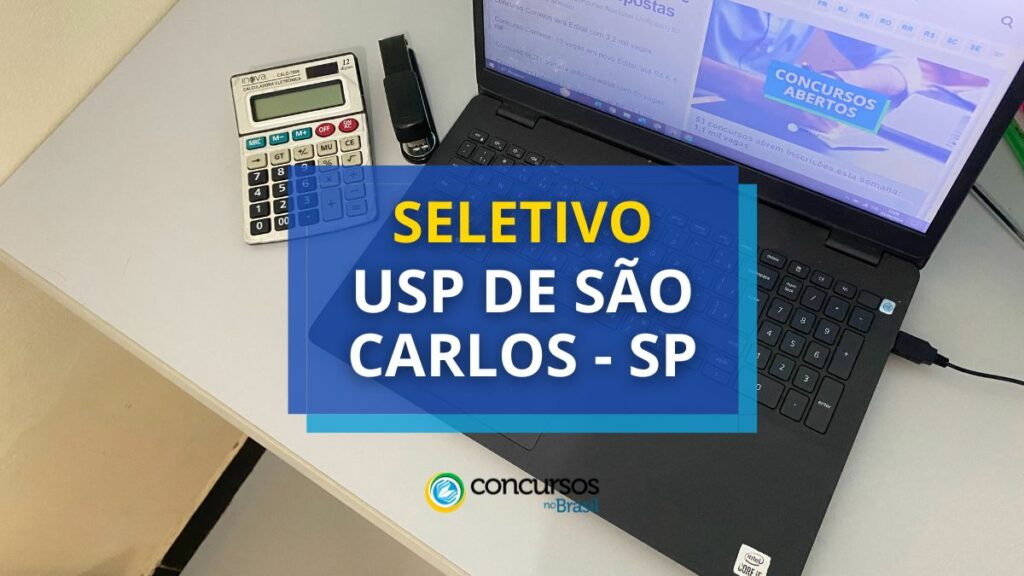 USP de São Carlos - SP lança edital de processo