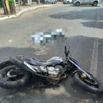 VÍDEO: Idoso morre após ser atropelado por motocicleta próximo ao