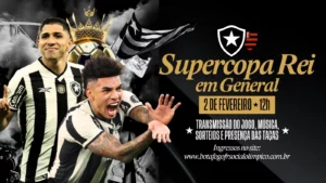 Botafogo x Flamengo pela Supercopa Rei terá transmissão ao vivo