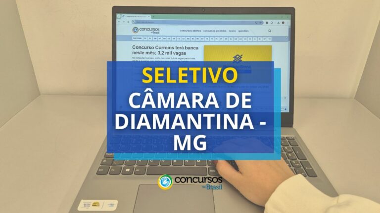 Câmara de Diamantina – MG abre seletivo para nível fundamental