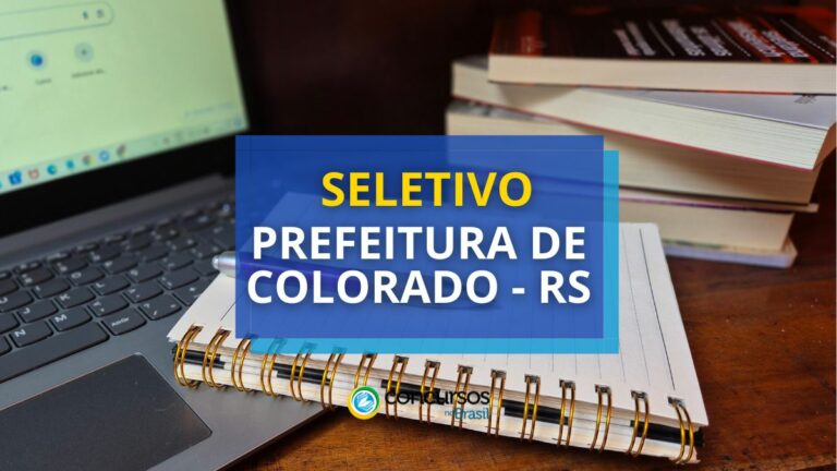 Edital Prefeitura de Colorado - RS abre vagas em seletivo