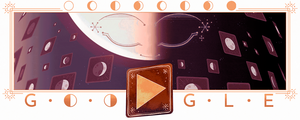 Google comemora Lua minguante de janeiro com doodle interativo