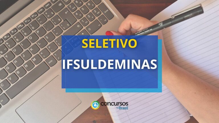 IFSULDEMINAS abre vaga em seletivo para Técnico Administrativo