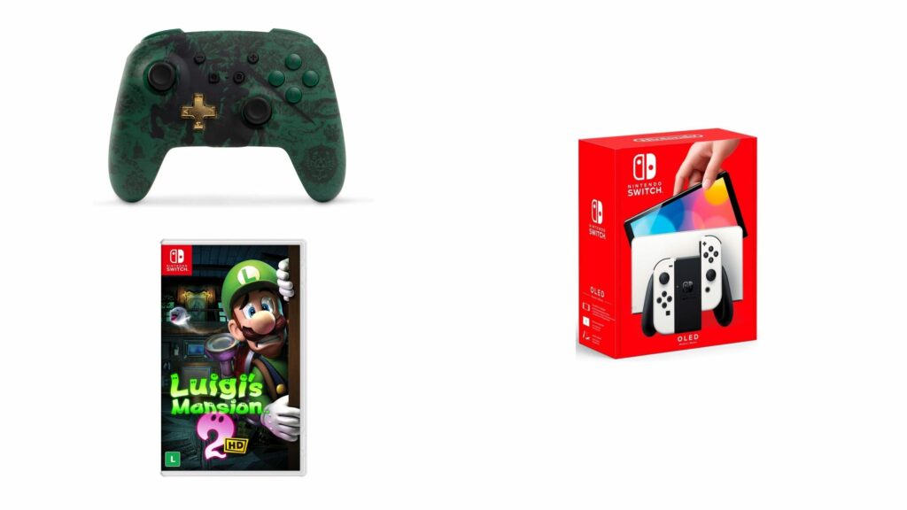 Ofertas do dia: consoles, games e acessórios Nintendo Switch com