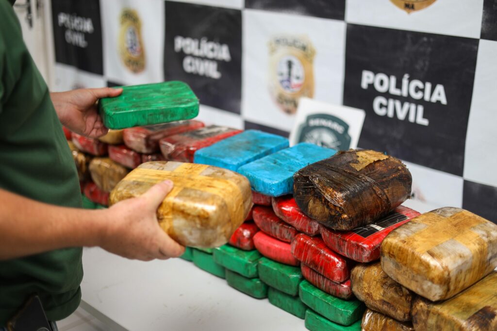 Polícia Civil do Maranhão apreendeu cerca de uma tonelada de