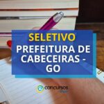 Prefeitura de Cabeceiras - GO abre 99 vagas em seletivo