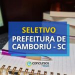 Prefeitura de Camboriú - SC abre vagas em seletivo