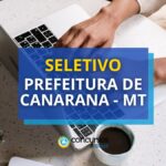 Prefeitura de Canarana - MT prevê R$ 5,1 mil em