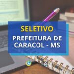 Prefeitura de Caracol - MS abre dois editais de seletivo