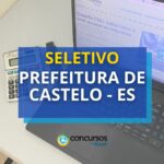 Prefeitura de Castelo - ES: vários cargos em edital; até