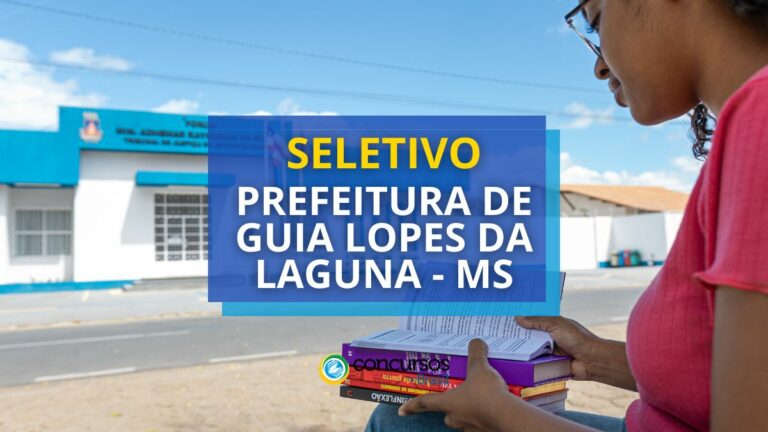 Prefeitura de Guia Lopes da Laguna – MS: 3 editais