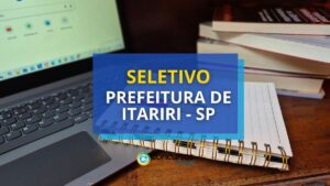 Prefeitura de Itariri - SP paga até R$ 5,1 mil