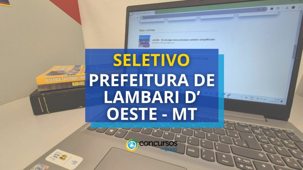 Prefeitura de Lambari D'Oeste - MT abre seletivo para ACS