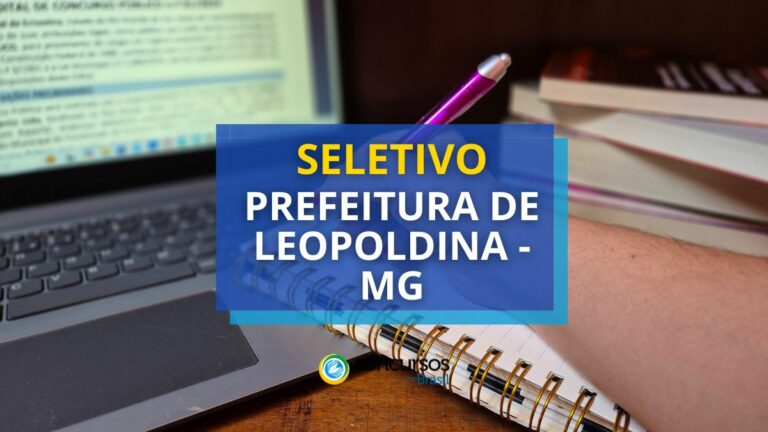 Prefeitura de Leopoldina - MG abre vagas; até R$ 4,8