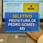 Prefeitura de Pedro Gomes - MS anuncia edital de seletivo