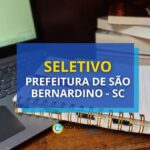 Prefeitura de São Bernardino - SC abre vagas em seletivo