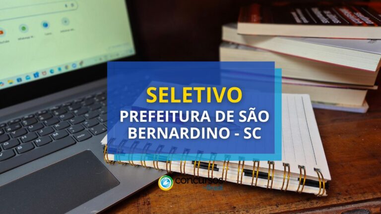 Prefeitura de São Bernardino - SC abre vagas em seletivo