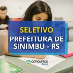 Prefeitura de Sinimbu - RS oferece R$ 14,6 mil em