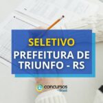 Prefeitura de Triunfo – RS paga R$ 2,4 mil em