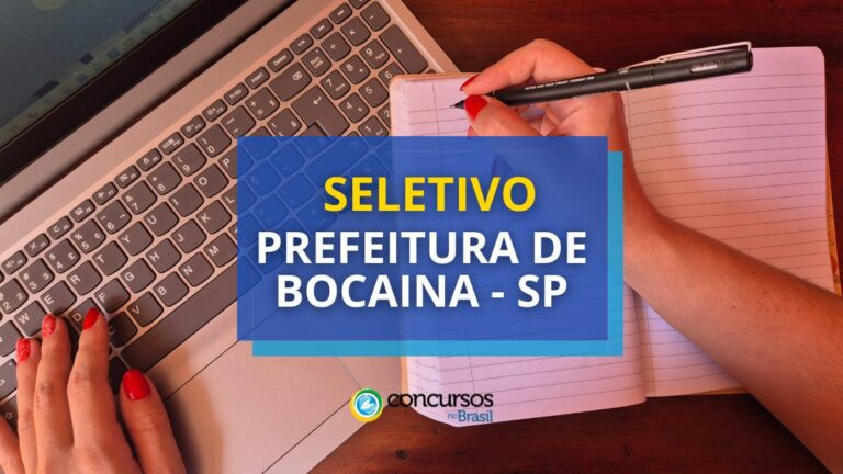 Seletivo Prefeitura de Bocaina - SP vai contratar Professores