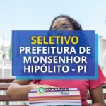 Seletivo Prefeitura de Monsenhor Hipólito