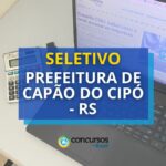 seletivo com inicial de R$ 3 mil