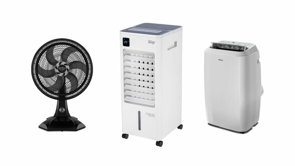 Ofertas do dia: para se refrescar no verão! Ar-condicionado, ventilador