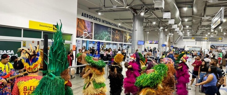 Aeroporto de São Luís dá boas-vindas aos turistas com recepção