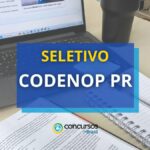 CODENOP PR abre oportunidades com iniciais de R$ 4,4 mil