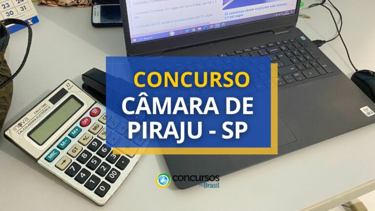 Concurso Câmara de Piraju - SP oferece ganhos de R$