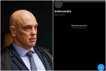 Conta de Alexandre de Moraes na rede social X, antigo