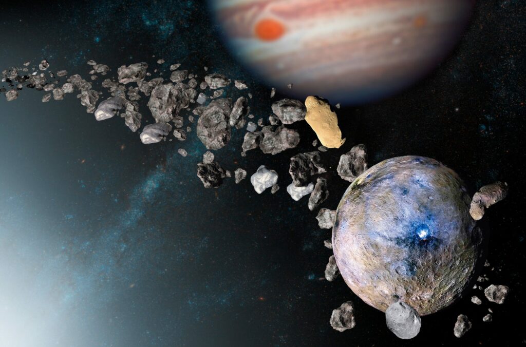 Dois asteroides podem ser pedaços de planetas perdidos no início